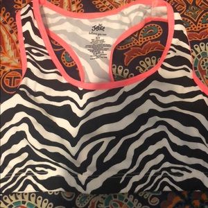 ✨justice 6/7 zebra sports bra✨